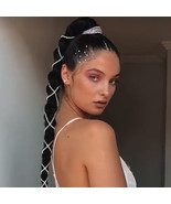 Braided Hair Chain Hip Hop Style Shiny Rhinestone - $26.73 CAD