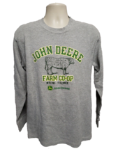 John Deere Farm Coop Moline Illinois Adult Large Gray Sweatshirt - £20.36 GBP