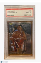 1996 Finest Allen Iverson #69 PSA 9 - £43.16 GBP