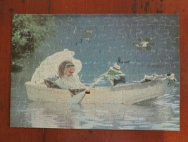 Miss Piggy Kermit Rowboat Jigsaw Puzzle Muppet Movie Vintage 250 Pieces Rare - $9.85