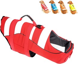 Fragralley High Visibility Dog Life Jacket Safety Swimming Rescue Vest - £12.52 GBP
