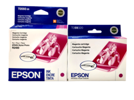 2 Pack Epson  Magenta Ink Cartridge T059320 for Epson R2400 Printer - £22.56 GBP