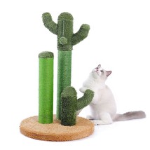 Cat Scratching Post Cactus Cat Scratcher Featuring with 3 Scratching Pol... - $65.48