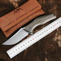 Nami-N003 M390 Blade TC4 Titanium Handle Folding Pocket Knife - £273.48 GBP
