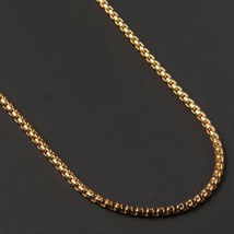 2020 Fashion New  Box Chain Necklace Men Titanium Steel  Chain Choker Men Neckla - £12.69 GBP