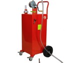 30 Gallon Portable Gas Caddy Fuel Storage Tank Gasoline Diesel With 4 Wh... - $360.99