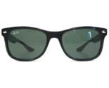 Ray-Ban Kids Sunglasses RJ9052S 100/71 Black Square Frames with Green Le... - $69.29