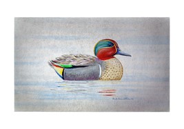 Betsy Drake Green Wing Teal Duck 30 X 50 Inch Comfort Floor Mat - £69.58 GBP