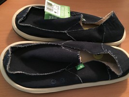 Sanuk Men&#39;s Vagabond Vegan Canvas Sandals NEW w/o Box Retail $55.00 - $49.50