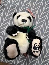 Vintage World Wildlife Federation 25 Years In China Stuffed Panda by Gund - £5.82 GBP