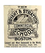 Bryant &amp; Stratton Commercial College 1894 Advertisement Victorian 7 ADBN1jj - $370.74 MXN