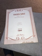 1932 Sheet Music Ragtime Tiger Rag H DeCosta Dixieland Jazz Band Piano Leo Feist - £4.25 GBP