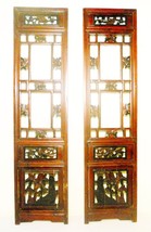Antique Chinese Screen Panels (2814)(Pair), Cunninghamia Wood, Circa 180... - £239.14 GBP