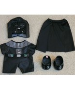 BUILD-A-BEAR 2012 STAR WARS DARTH VADER COSTUME W/CAPE &amp; BLACK BOOTS 5 PC - £15.57 GBP