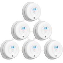 Smoke And Carbon Monoxide Detector Combo, Wireless Interconnected Combination Sm - £285.40 GBP