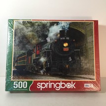 Springbok Jigsaw Puzzle 500 Piece Green Mountain Express Train USA NIB S... - $24.73