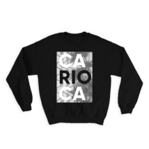 Rio Sidewalk : Gift Sweatshirt Carioca Rio de Janeiro Copacabana Brazil - £26.27 GBP