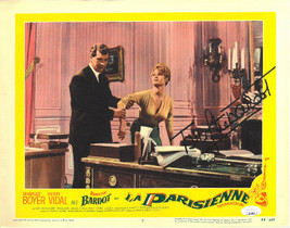 Brigitte Bardot signed 1958 La Parisienne Original United Artists 11x14 Lobby Ca - £77.49 GBP