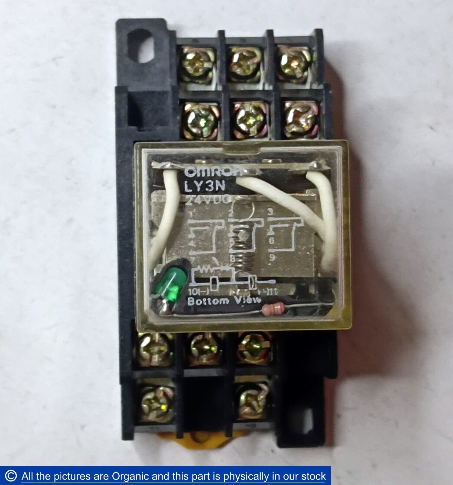 Omron LY3N 24VDC Electromechanical Relay Plug-in 3PDT 10A With Socket 2-... - $12.00