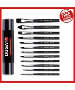 Complete 12pc Artist Brush Collection - Synthetic Bristles for Watercolo... - $501.63 MXN