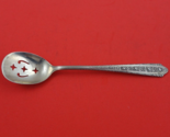Normandie by Wallace Sterling Silver Olive Spoon Pierced Original 5 5/8&quot;... - $78.21
