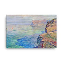 Claude Monet Cliff at Fecamp, 1881.jpg Canvas Print - $99.00+