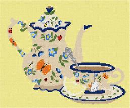 Pepita Needlepoint kit: Vintage Teaset, 12&quot; x 10&quot; - £66.48 GBP+