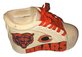 Chicago Bears Homeade Ceramic Vintage Shoe W/ Laces &amp; Logos Piggy Bank - £13.68 GBP
