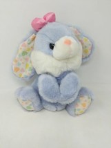 Fairview Lavender Purple Easter Bunny Rabbit Plush Hearts 11&quot; Stuffed Animal VTG - $26.82