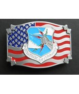 STRATEGIC AIR COMMAND BELT BUCKLE 3.4 INCHES  USAF FORCE ENAMEL - $15.95