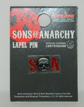 Sons of Anarchy TV Series S Skull A Logo Lapel Pin, NEW UNUSED - $7.84
