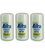 3 pieces Milcu Potash Alum Tawas Foot &amp; Underarm Deodorant Powder 40g each - £12.93 GBP