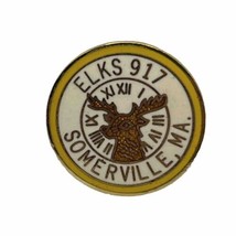 Somerville Massachusetts Elks Lodge 917 Benevolent Protective Order Hat Pin - $7.95