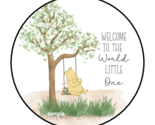 CLASSIC WINNIE THE POOH BABY SHOWER STICKERS ENVELOPE SEALS LABELS TAGS ... - $1.99