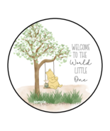 CLASSIC WINNIE THE POOH BABY SHOWER STICKERS ENVELOPE SEALS LABELS TAGS ... - $7.49