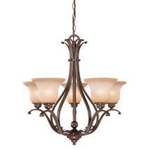 Vaxcel International CH35405RBZB 5 Light Monrovia Chandelier Royal Bronze - $8,399.12 MXN