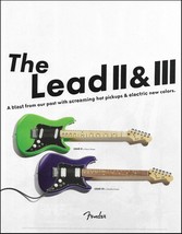 2020 Fender Lead II &amp; III Guitar Advertisement &amp; Mark Tremonti PRS pin-up photo - £3.30 GBP