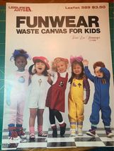 Leisure Arts Funwear Waste Canvas For Kids Cross Stitch Book - $5.00