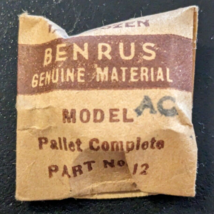 NOS NEW Genuine Benrus Watch Cal. AC Pallet Complete Part# 12 - $19.79