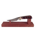 Mahogany Wooden Knife Stand Display for Hunting Pocket or Collectible Kn... - $372.30 MXN