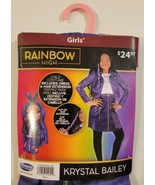 Rainbow High Krystal Bailey Girls Costume Size Small 6/6X Dress &amp; Hair E... - £15.81 GBP