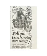 Harley Davidson New 28 Model Advertisement 1928 Motorcycle Follow Trails... - $42.18 CAD