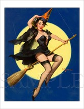 8.5x11 Vintage Gil Elvgren Fine Art Color Print Picture Poster Women Deco Pin - £9.08 GBP