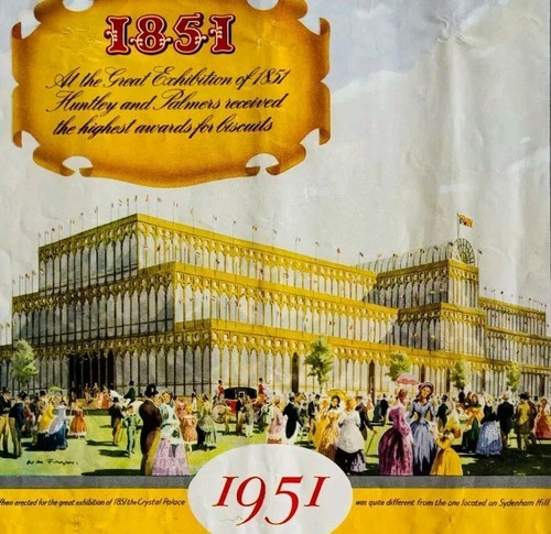 1951 Huntley &amp; Palmers Biscuits 1851 Exhibition Advertisement UK Sphere ... - $29.99