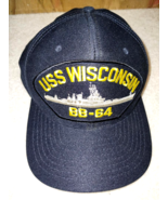 Of Slight Vintage An Excellent Condition USS Wisconsin BB-64 Baseball Ca... - $222.11 MXN