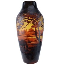 c1910 St Louis D&#39;Argental French Scenic Cameo Glass Vase with Shepherd Scene 11. - £1,899.90 GBP