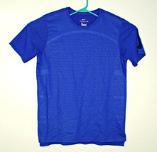 Mens The Nike Tee Dri FIT All Over Vinyl Print Gravity T-Shirt Royal Blu... - $24.16