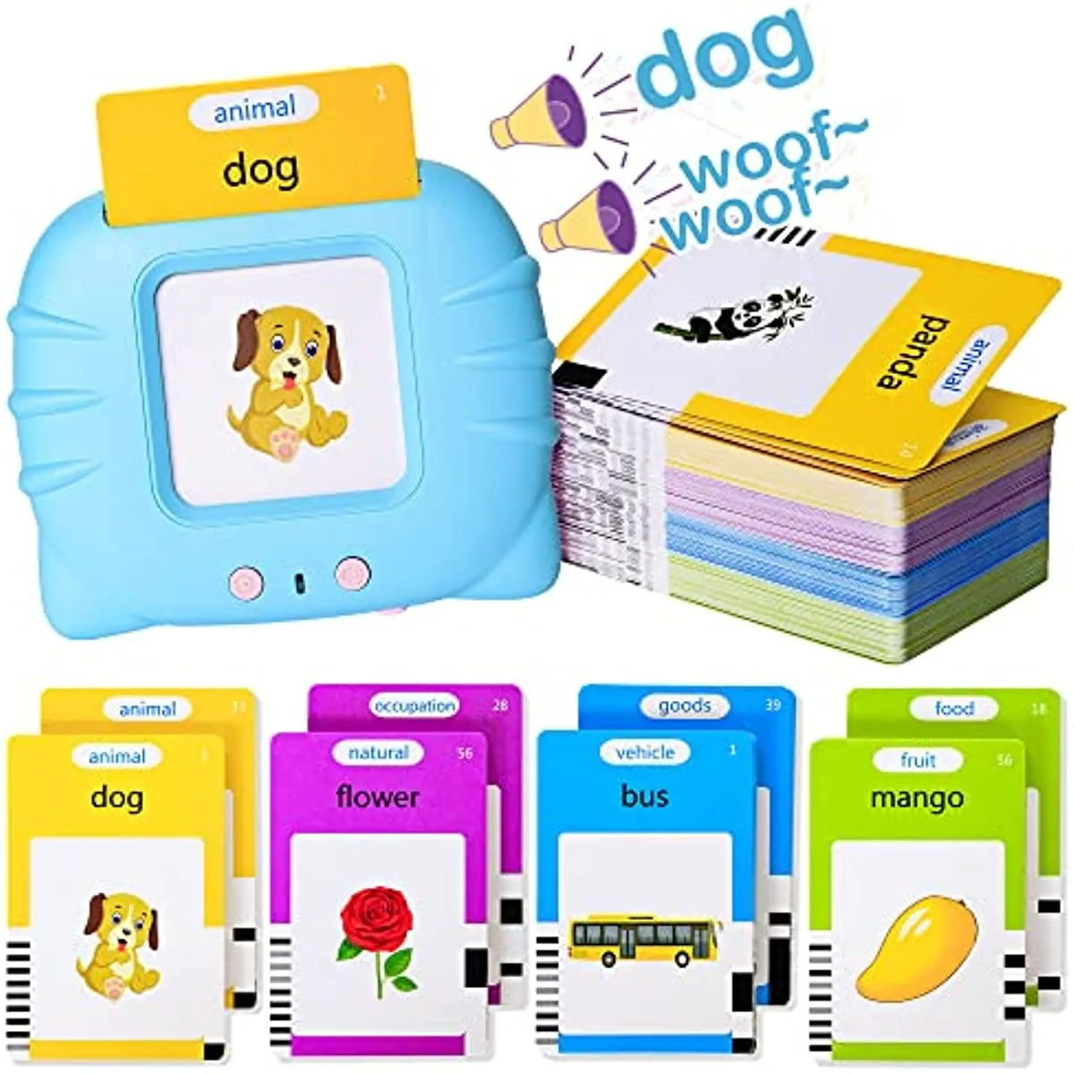 Talking Flash Cards Early Educational Toys  Baby Boys Girls Preschool Learning - £10.62 GBP+
