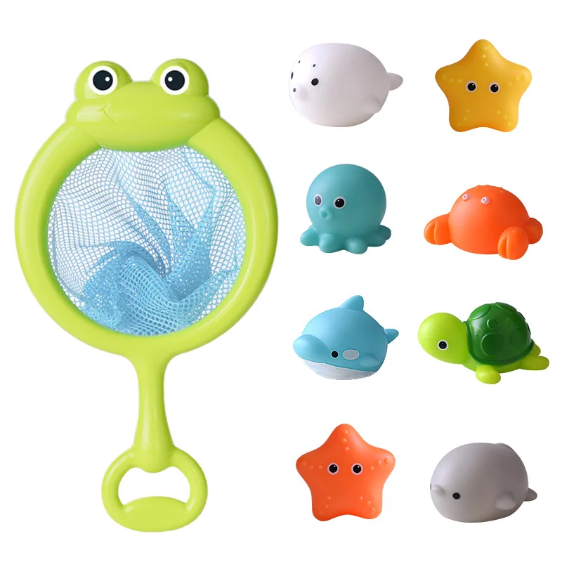 Baby Bath Toys Cute Luminous Floating Animals Swimming Water Light Play Fun - £10.53 GBP+