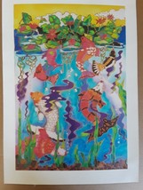 Linnea Pergola - Koi Fish Pond, Limited Edition Giclee on Canvas, W/ COA - £221.16 GBP